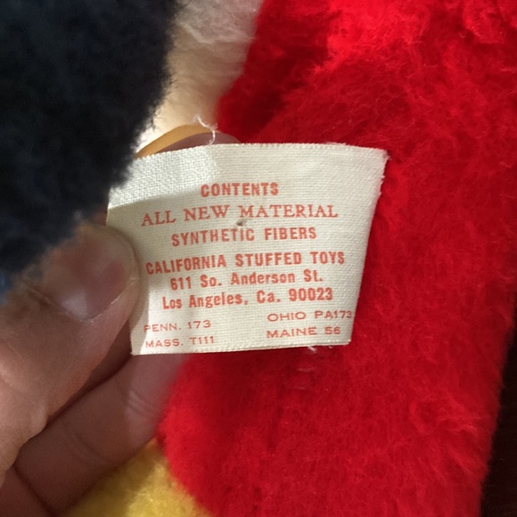 Vintage California Stuffed Toys Mickey Mouse Plush Walt Disney Characters 21" - Picture 3 of 6